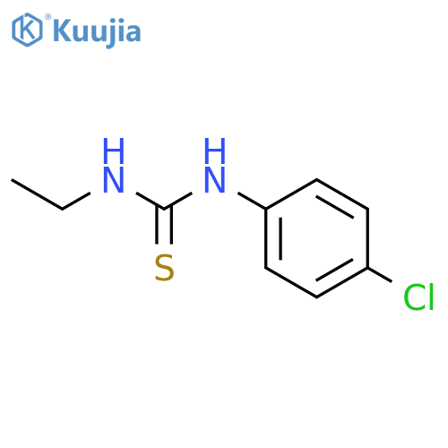 1-(4-chlorophenyl)-3-ethylthiourea structure