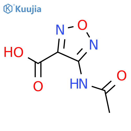 4-Acetylamino-furazan-3-carboxylic acid structure
