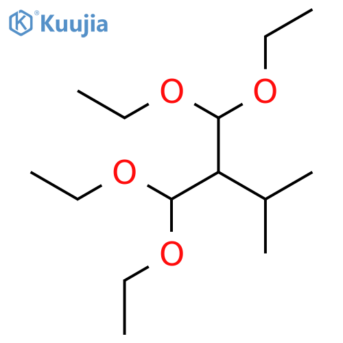 2-(Diethoxymethyl)-1,1-diethoxy-3-methylbutane structure