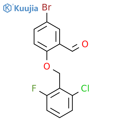 5-Bromo-2-(2-chloro-6-fluorobenzyl)oxy-benzaldehyde structure
