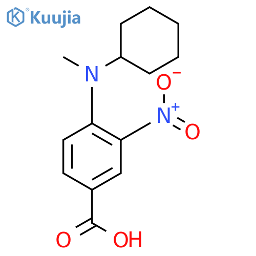4-[Cyclohexyl(methyl)amino]-3-nitrobenzoic acid structure