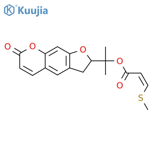 2,3-Dihydro-2-(1-hydroxy-1-methylethyl)-7H-furo[3,2-g][1]benzopyran-7-one; (S)-form, O-(3-Methylthio-2Z-propenoyl) structure