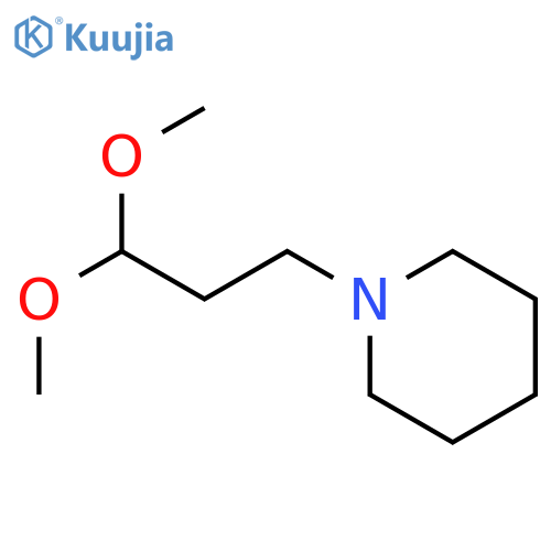 1-(3,3-dimethoxypropyl)piperidine structure