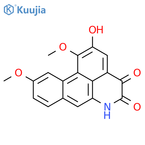 4H-Dibenzo[de,g]quinoline-4,5(6H)-dione, 2-hydroxy-1,10-dimethoxy- structure