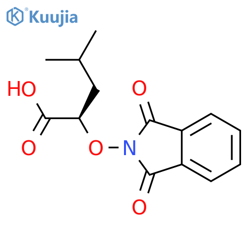 (2R)-2-(1,3-Dihydro-1,3-dioxo-2H-isoindol-2-yl)oxy-4-methyl-pentanoic Acid structure