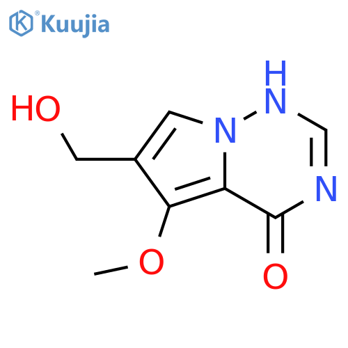 6-(hydroxymethyl)-5-methoxypyrrolo[2,1-f][1,2,4]triazin-4-ol structure