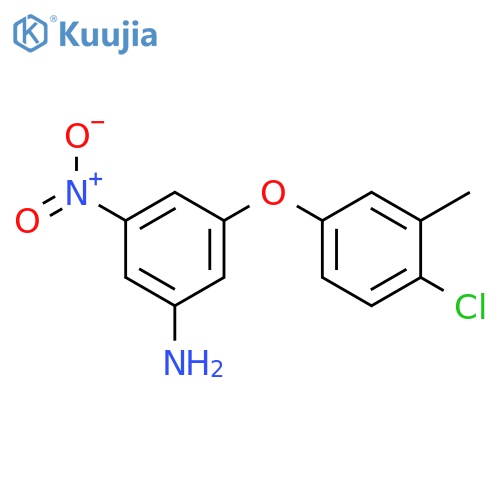 3-(4-Chloro-3-methylphenoxy)-5-nitrophenylamine structure