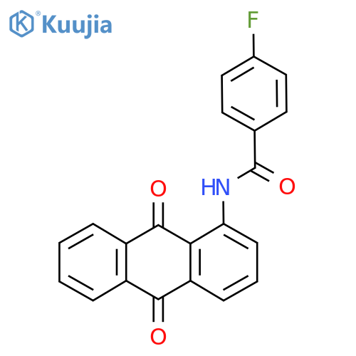 N-(9,10-dioxo-9,10-dihydroanthracen-1-yl)-4-fluorobenzamide structure