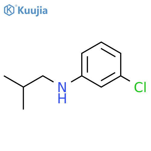 3-chloro-N-(2-methylpropyl)aniline structure