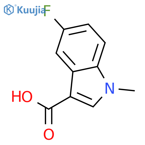 5-fluoro-1-methyl-1H-Indole-3-carboxylic acid structure