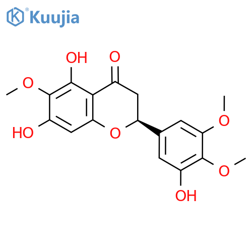 (S)-5,7-Dihydroxy-2-(3-hydroxy-4,5-dimethoxyphenyl)-6-methoxychroman-4-one structure