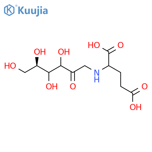 L-Glutamic acid,N-(1-deoxy-D-fructos-1-yl)- structure