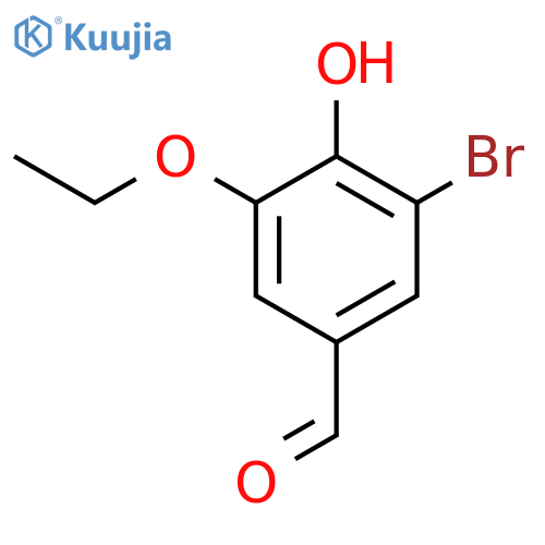 3-Bromo-5-ethoxy-4-hydroxybenzaldehyde structure