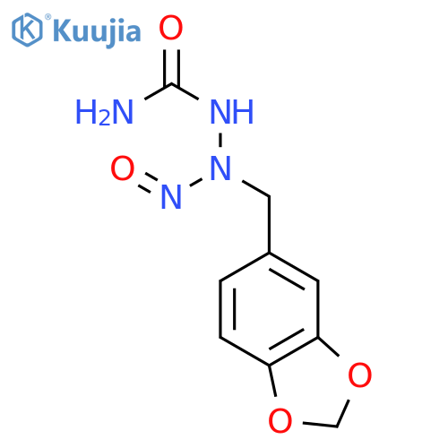 Hydrazinecarboxamide,2-(1,3-benzodioxol-5-ylmethyl)-2-nitroso- structure