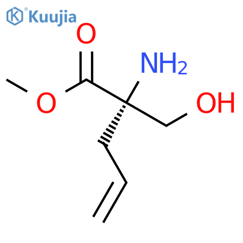 4-Pentenoic acid,2-amino-2-(hydroxymethyl)-, methyl ester, (2S)- structure