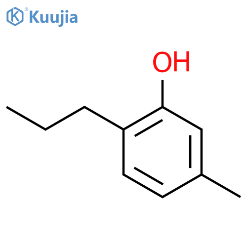 Phenol,5-methyl-2-propyl- structure