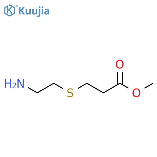 Propanoic acid, 3-[(2-aminoethyl)thio]-, methyl ester structure