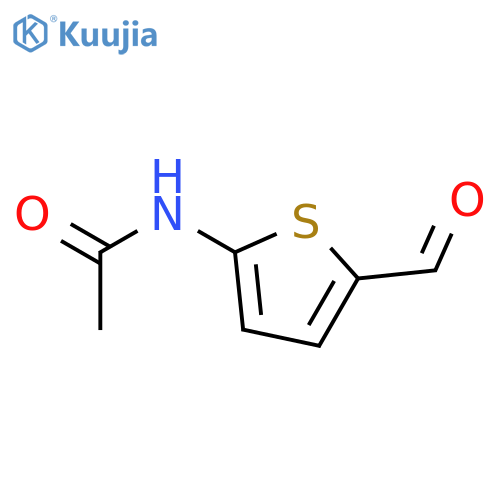 N-(5-Formyl-2-thienyl)acetamide structure