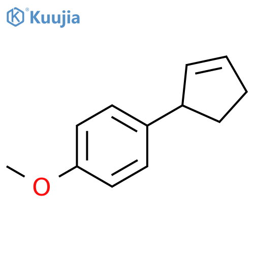 Benzene, 1-(2-cyclopenten-1-yl)-4-methoxy- structure