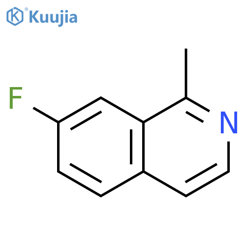 Isoquinoline, 7-fluoro-1-methyl- structure