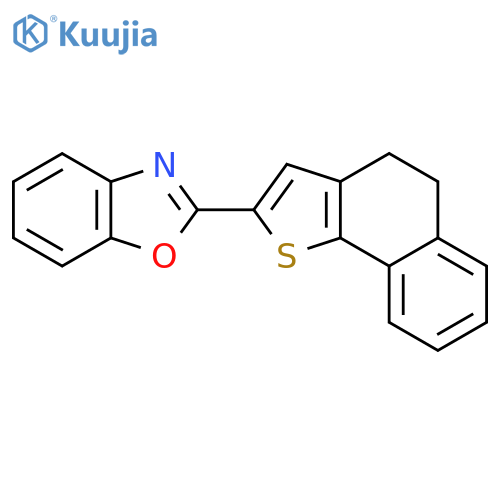Naphtho[1,2-b]thiophene, 2-(2-benzoxazolyl)-4,5-dihydro- structure