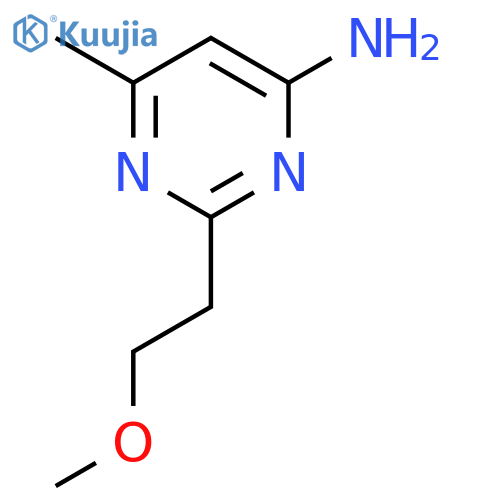 2-(2-Methoxy-ethyl)-6-methyl-pyrimidin-4-ylamine structure