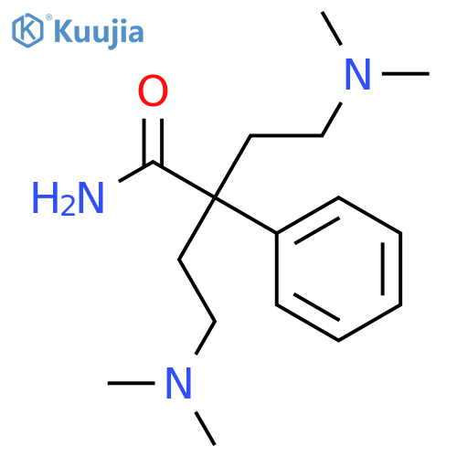Benzeneacetamide, a,a-bis[2-(dimethylamino)ethyl]- structure