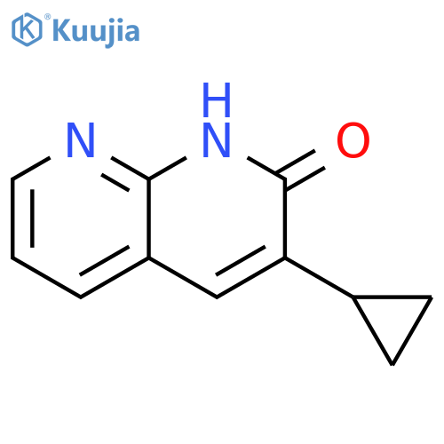1,8-Naphthyridin-2(1H)-one, 3-cyclopropyl- structure