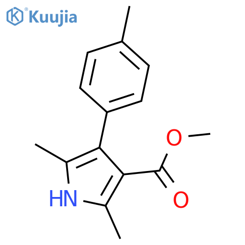 1H-Pyrrole-3-carboxylicacid,2,5-dimethyl-4-(4-methylphenyl)-,methylester(9CI) structure