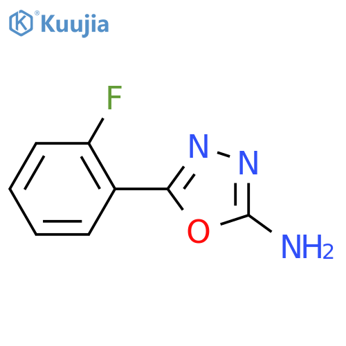 5-(2-Fluorophenyl)-1,3,4-oxadiazol-2-amine structure