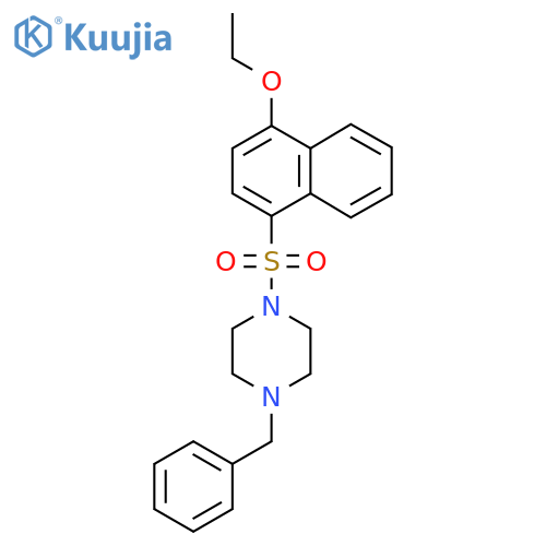 1-benzyl-4-(4-ethoxynaphthalen-1-yl)sulfonylpiperazine structure