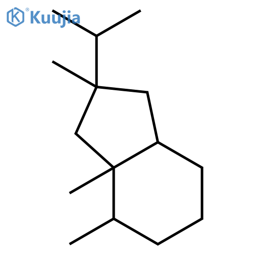 1H-Indene,octahydro-2,3a,4-trimethyl-2-(1-methylethyl)-, (2R,3aS,4R,7aS)-rel-(+)- structure