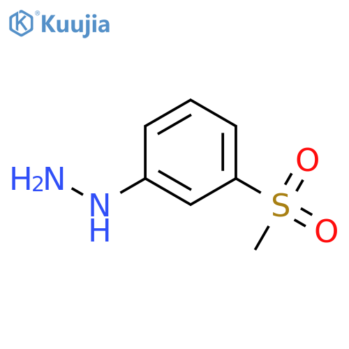 (3-methylsulfonylphenyl)hydrazine structure