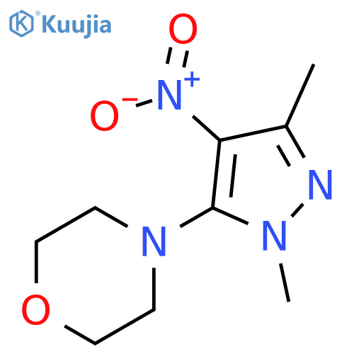 4-(2,5-Dimethyl-4-nitro-pyrazol-3-yl)morpholine structure