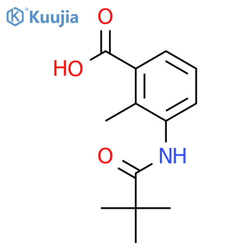 3-(2,2-Dimethylpropanoyl)amino-2-methylbenzoic Acid structure