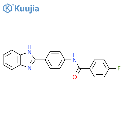 N-4-(1H-1,3-benzodiazol-2-yl)phenyl-4-fluorobenzamide structure