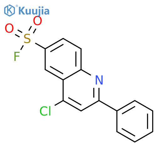 6-Quinolinesulfonylfluoride, 4-chloro-2-phenyl- structure