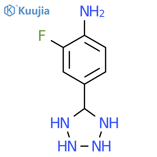 2-fluoro-4-(1H-1,2,3,4-tetrazol-5-yl)aniline structure