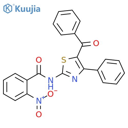 N-(5-benzoyl-4-phenyl-1,3-thiazol-2-yl)-2-nitrobenzamide structure