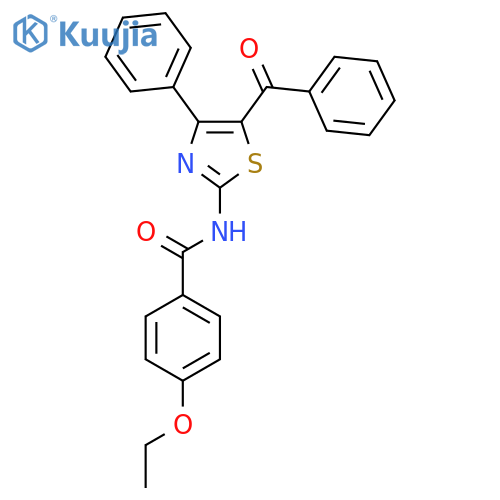 N-(5-benzoyl-4-phenyl-1,3-thiazol-2-yl)-4-ethoxybenzamide structure