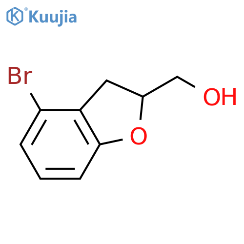 (4-Bromo-2,3-dihydrobenzofuran-2-yl)methanol structure