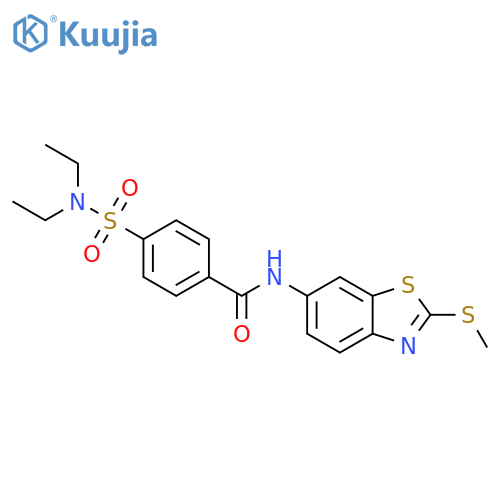 4-(diethylsulfamoyl)-N-2-(methylsulfanyl)-1,3-benzothiazol-6-ylbenzamide structure