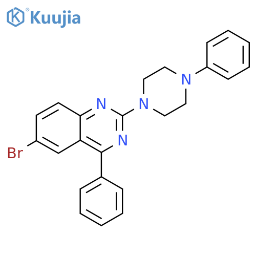 6-bromo-4-phenyl-2-(4-phenylpiperazin-1-yl)quinazoline structure