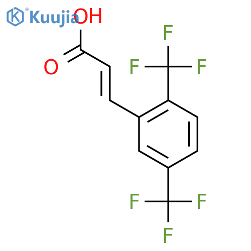 2-Propenoic acid,3-[2,5-bis(trifluoromethyl)phenyl]-, (2E)- structure