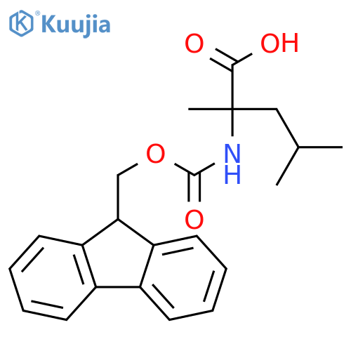 Fmoc-alpha-Me-L-Leucine structure