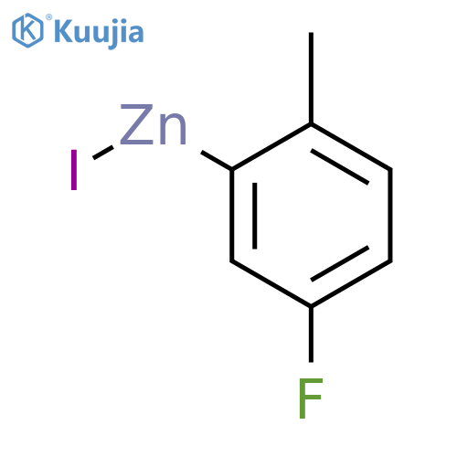 Zinc,(5-fluoro-2-methylphenyl)iodo- structure