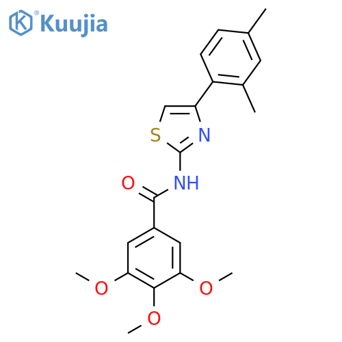 N-[4-(2,4-Dimethylphenyl)-1,3-thiazol-2-yl]-3,4,5-trimethoxybenzamide structure