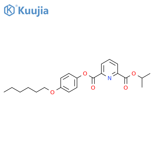 2-4-(hexyloxy)phenyl 6-propan-2-yl pyridine-2,6-dicarboxylate structure