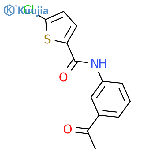 N-(3-Acetylphenyl)-5-chlorothiophene-2-carboxamide structure