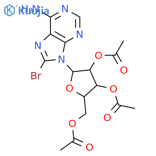 8-Bromo-2’,3’,5’-tri-O-acetyladenosine structure